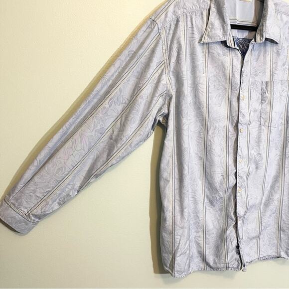 Tommy Bahama Men's Long Sleeve Silk Blend Hawaiian Button Down Size XL - Picture 4 of 14